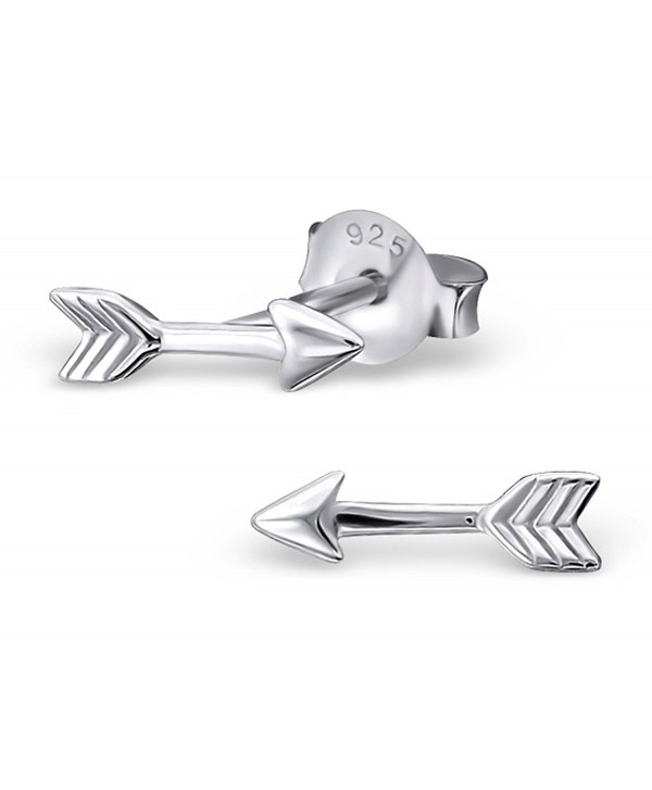 Best Wing Jewelry .925 Sterling Silver "Tiny Arrow" Stud Earrings (016545) - CM12CI9M3LB