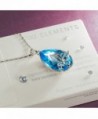 Valentines Necklace Butterfly Teardrop Swarovski