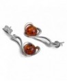 Sterling Silver Amber Earrings Pendant in Women's Jewelry Sets