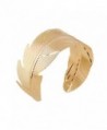 JSEA Gold Leaf Arm Cuff Bracelets Bangle Open End Wide Bangle Bracelet Women Girls - CP12L0KK2ZX