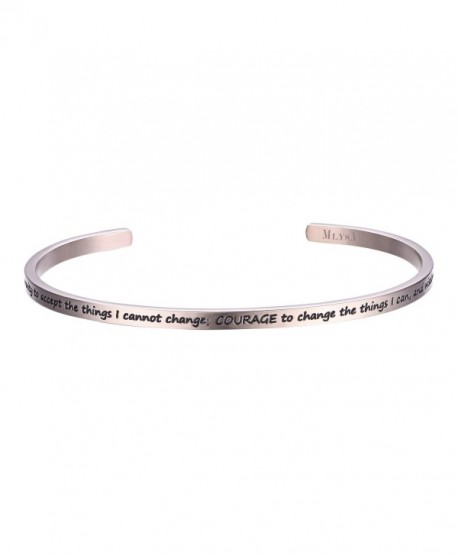 MLYSA 'I Love You to the Moon and Back' Cuff Bangle Gifts for Her- Sweetheart- Wife- Mom & Daughter - CA187HEK8TD
