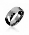 Bling Jewelry Multi faceted Tungsten Wedding Band Ring - C71154KSTQZ