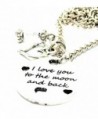ChubbyChicoCharms I Love You To The Moon And Back With Hearts Heart And Crystal 18" Necklace - CN11EJKLHLP