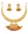 Touchstone Collection traditional bollywood necklace - Multicolor - C012L5AZ32J