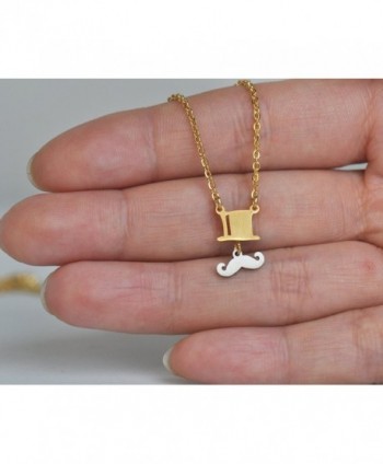 XUN British Mustache Necklace Pendant