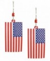 Sienna Sky American Flag Stars and Stripes Drop Earrings 907 - C211E1BLX9N
