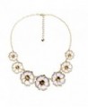 Multicolor Statement Necklace Jewelry - Fashion Flower Shaped Bid Necklace Jewelry Accessories for Women - B1 - C6184456AKO