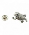 Creative Pewter Designs- Pewter Horny Toad Mini Pin- Antiqued Finish- A061MP - CJ127C07IV1