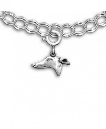 Sterling Silver Greyhound Charm for Charm Bracelet by the Magic Zoo - CP1194ZC61F