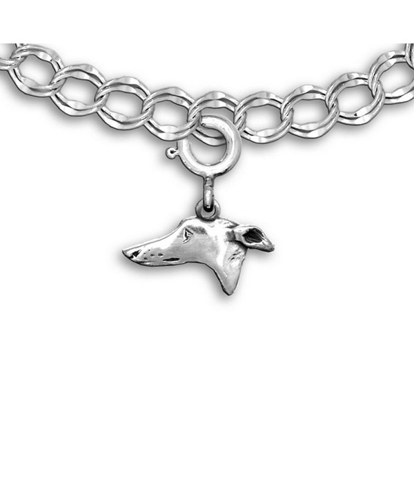 Sterling Silver Greyhound Charm for Charm Bracelet by the Magic Zoo - CP1194ZC61F