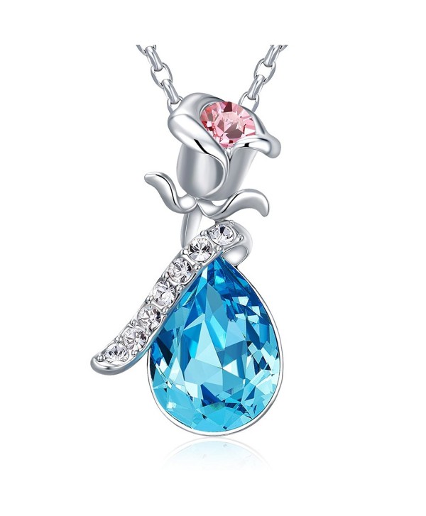 Necklaces necklaces CDE Swarovski Girlfriend - Blue - CU12K6GV0X5