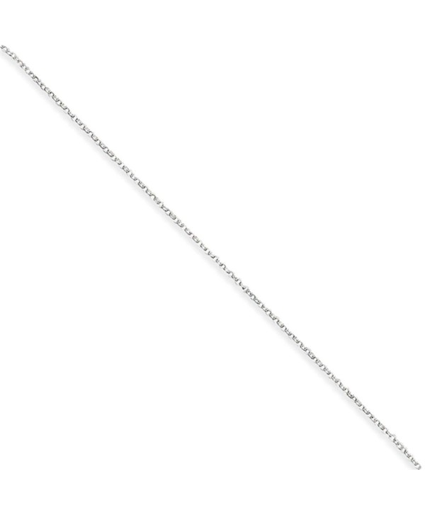 1mm Sterling Silver- Cable Chain Necklace- 20 Inch - C111478I89D
