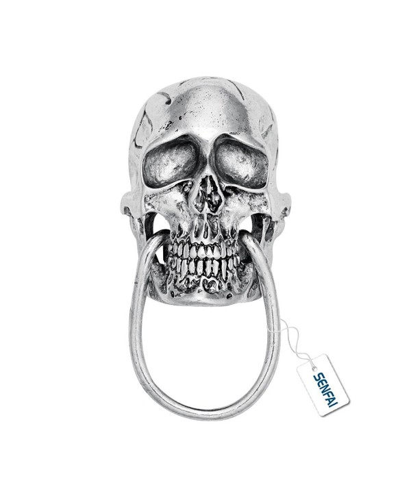 SENFAI Unique Skull Bite Ring Magnetic Brooch Eyeglass holder - CL17YTEQU6Y