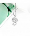 Sterling Silver Music Necklace Pendant in Women's Pendants