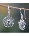 NOVICA Sterling Peridot Earrings Natures