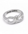 Sisters Ring- Infinity Ring- Promise Ring for Sister "Always Sisters" Engraved on Inside - CL11GUQ9CU9