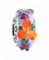 SOUFEEL "Sea of Flower" Charm Bead Murano Glass Beads 925 Sterling Silver Charms For European Bracelets - CR182GLKU9Z