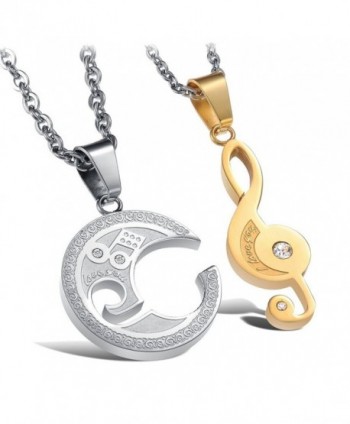 Sobly Stainless Engraved Necklace Valentine - CW12BCT8CCR