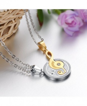 Sobly Stainless Engraved Necklace Valentine