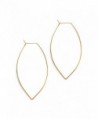 April Soderstrom Featherweight Large Leaf Hoop Earrings - CZ183D3ZCOC