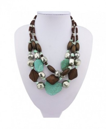 Personalized Layered Turquoise Statement Necklace