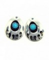 Made IN USA Beautiful and unique Navajo Bear Paw Post earrings by Gaynell Parker - CA1119JVKWZ