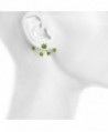 Lux Accessories Marijuana Suspension Earrings