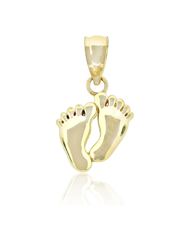 Gold Baby Feet Charm- 10k Solid Gold - CJ1105764RD
