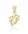 Gold Baby Feet Charm- 10k Solid Gold - CJ1105764RD