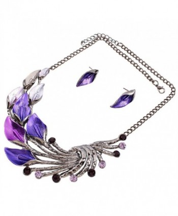 SDLM Fashion Statement Necklace Earrings in Women's Jewelry Sets