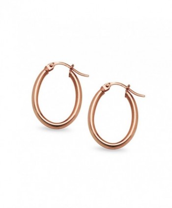 Flashed Sterling Round Tube Polished Earrings