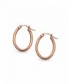 Flashed Sterling Round Tube Polished Earrings