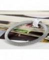 Flongo Stainless Glitter Pendant Bracelet in Women's Cuff Bracelets