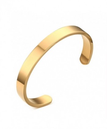 ZUOBAO Remember Engraved Stainless Bracelet - Polished-Gold - CB12JE22CHF