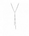 Sterling Silver Tassel Necklace Earrings in Women's Jewelry Sets
