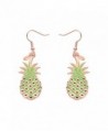 SENFAI Cute Pineapple Hoop Earrings Simple Fun Fruit Earrings Punk Hip Hop Night Club Jewelry Accessories - CY12G5QDIHV