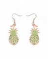 SENFAI Cute Pineapple Hoop Earrings Simple Fun Fruit Earrings Punk Hip Hop Night Club Jewelry Accessories - CY12G5QDIHV
