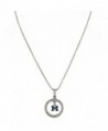 Rosemarie Collections Women's Crystal Hoop Pendant Necklace "University of Michigan Wolverines" - CR12O1E980Y