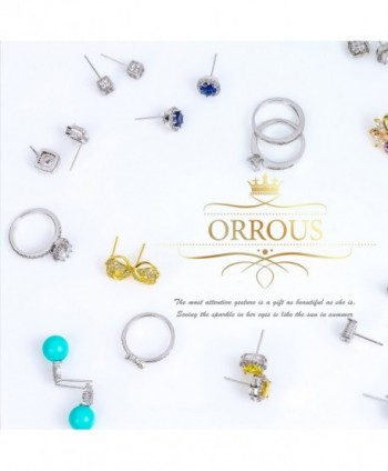ORROUS CO Collection Zirconia Earrings in Women's Stud Earrings