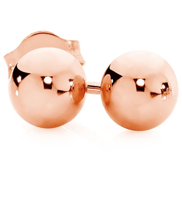 10k 4m Pink/rose Gold Ball Stud Earrings - CI1209AAIAL