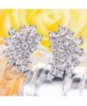 EleQueen Sterling Zirconia Marquise Earrings