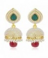 Crunchy Fashion Bollywood Style Traditional Indian Jewelry Jhumki Jhumka Earrings for Women - CC18390XG9T