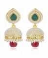 Crunchy Fashion Bollywood Style Traditional Indian Jewelry Jhumki Jhumka Earrings for Women - CC18390XG9T