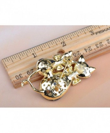 Alilang Adorable Smoked Crystal Rhinestone in Women's Brooches & Pins