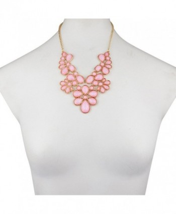 Lux Accessories Floral Statement necklace