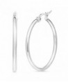 Stainless Steel Hoop Earrings (30mm) - CI182XUEWHX