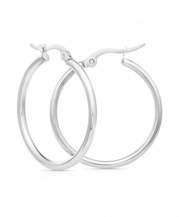 Stainless Steel Hoop Earrings 30mm