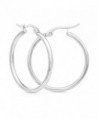 Stainless Steel Hoop Earrings 30mm