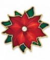 PinMart's Christmas Poinsettia Rhinestone X-Mas Holiday Enamel Brooch Pin - CV12NH7F73S