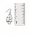Knuckles Polished Silver Finish Earrings in Women's Drop & Dangle Earrings
